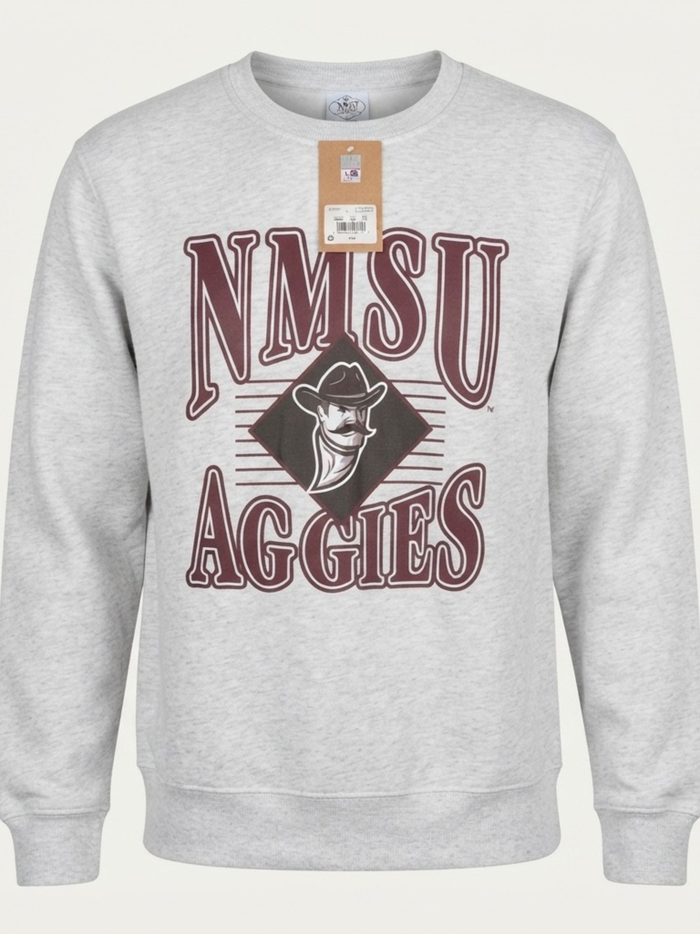 NWT NMSU New Mexico State Aggies Womenโs Crewneck Sweatshirt Large L 12/14